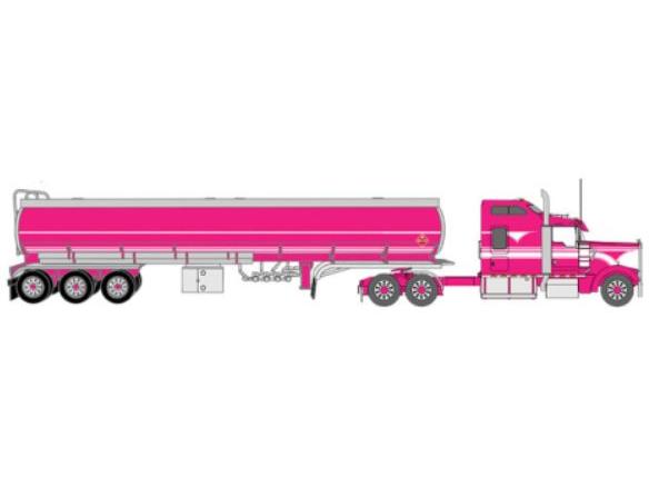 Kenworth W900 Pink 1990 1:64 Scale IXO Diecast Model Truck-IXO-Diecast Model Centre