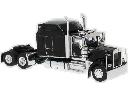 Kenworth W900 Sleeper Cab Black 1990 1:64 Scale Diecast Truck – IXO-IXO-Diecast Model Centre