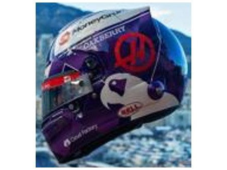 Kevin Magnussen F1 Monaco 2024 - 1:5 Scale Replica Helmet-Spark-Diecast Model Centre