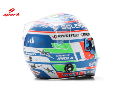 Kimi Antonelli F1 Emilia Romagna GP 2025 Helmet 1:5 Scale Resin Replica – Spark-Spark-Diecast Model Centre