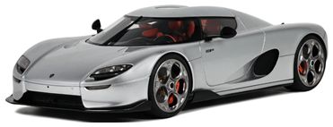 Koenigsegg CC850 Moon Silver 1:18 Scale GT Spirit Resin Model Car-GT Spirit-Diecast Model Centre