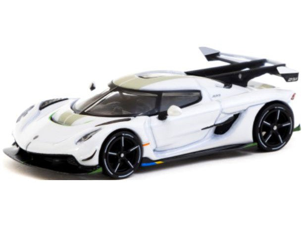 Koenigsegg Jesko Attack White - 1:64 Scale Model Car-Tarmac Works-Diecast Model Centre