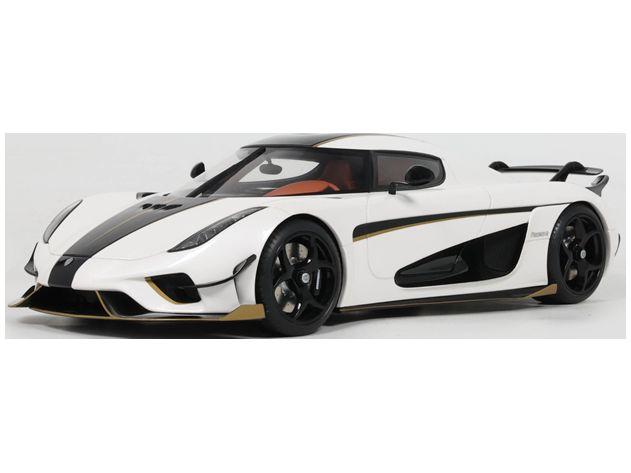 Koenigsegg Regera Record White 2023 1:18 Scale GT Spirit Resin Model Car-GT Spirit-Diecast Model Centre