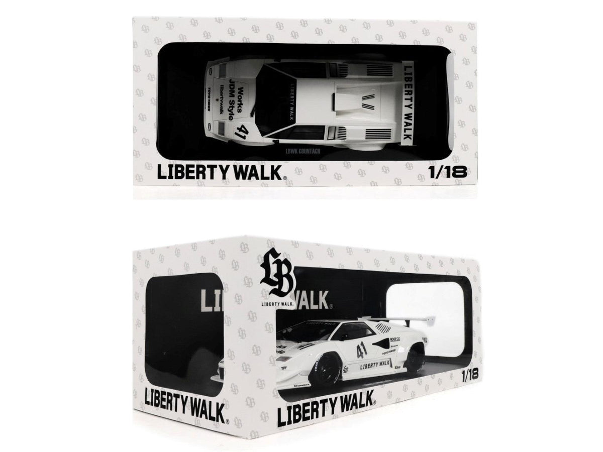 LB-Works Countach White 2023 (Z356-WH) 1:18 Scale Resin Car – GT Spirit-GT Spirit-Diecast Model Centre