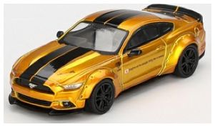 LB-Works Ford Mustang LB Gold (LHD) (Blister Packaging) 1:64 Scale MINI GT Diecast Model-MINI GT-Diecast Model Centre