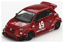 LB-Works X ABAS Works Abarth 595 Red (LHD) 1:64 Scale MINI GT Diecast Model-MINI GT-Diecast Model Centre