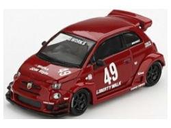 LB-Works X ABAS Works Abarth 595 Red (LHD) 1:64 Scale MINI GT Diecast Model-MINI GT-Diecast Model Centre