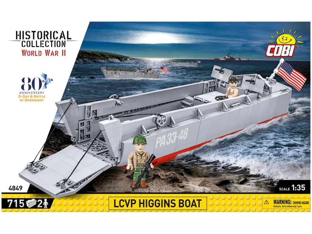 LCVP Higgins Boat WWII (715 pcs) Cobi Brick Build Kit-Cobi-Diecast Model Centre