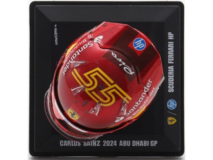 Carlos Sainz F1 Abu Dhabi GP 2024 Helmet 1:5 Scale Resin Replica – Looksmart