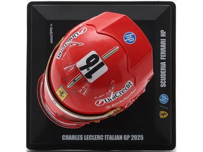 Charles Leclerc F1 Italian GP 2025 Helmet 1:5 Scale Resin Replica – Looksmart