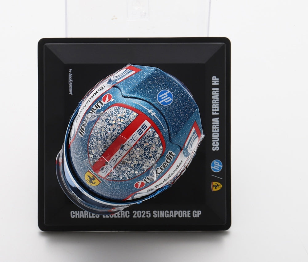 Charles Leclerc F1 Singapore GP 2025 Helmet 1:5 Scale Resin Replica – Looksmart