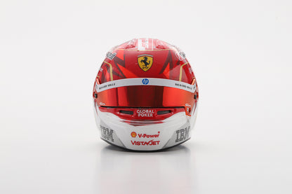 Charles Leclerc F1 Las Vegas GP 2025 Helmet 1:5 Scale Resin Replica – Looksmart