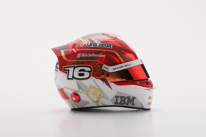 Charles Leclerc F1 Las Vegas GP 2025 Helmet 1:5 Scale Resin Replica – Looksmart