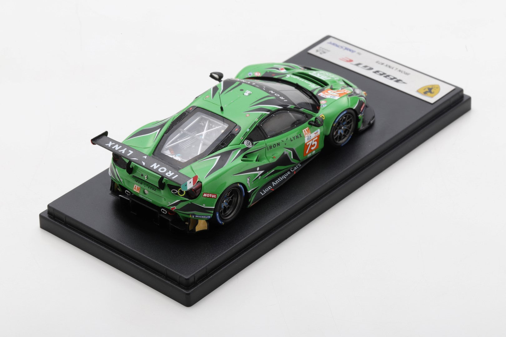 Ferrari 488 GTE EVO #75 Iron Lynx 24H Le Mans 2022 Ehret/Hook/Varrone 1:43 Scale Looksmart Resin Model Car