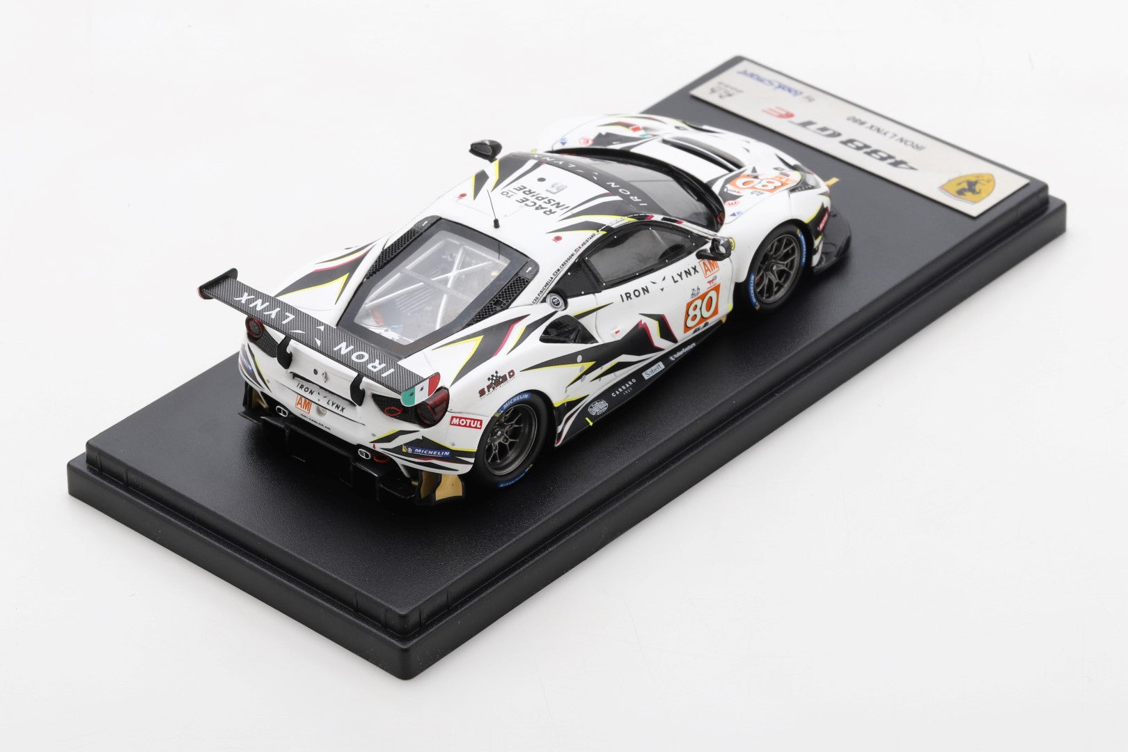 Ferrari 488 GTE EVO #80 Iron Lynx 24H Le Mans 2022 Cressoni/Fisichella/Heistand 1:43 Scale Looksmart Resin Model Car
