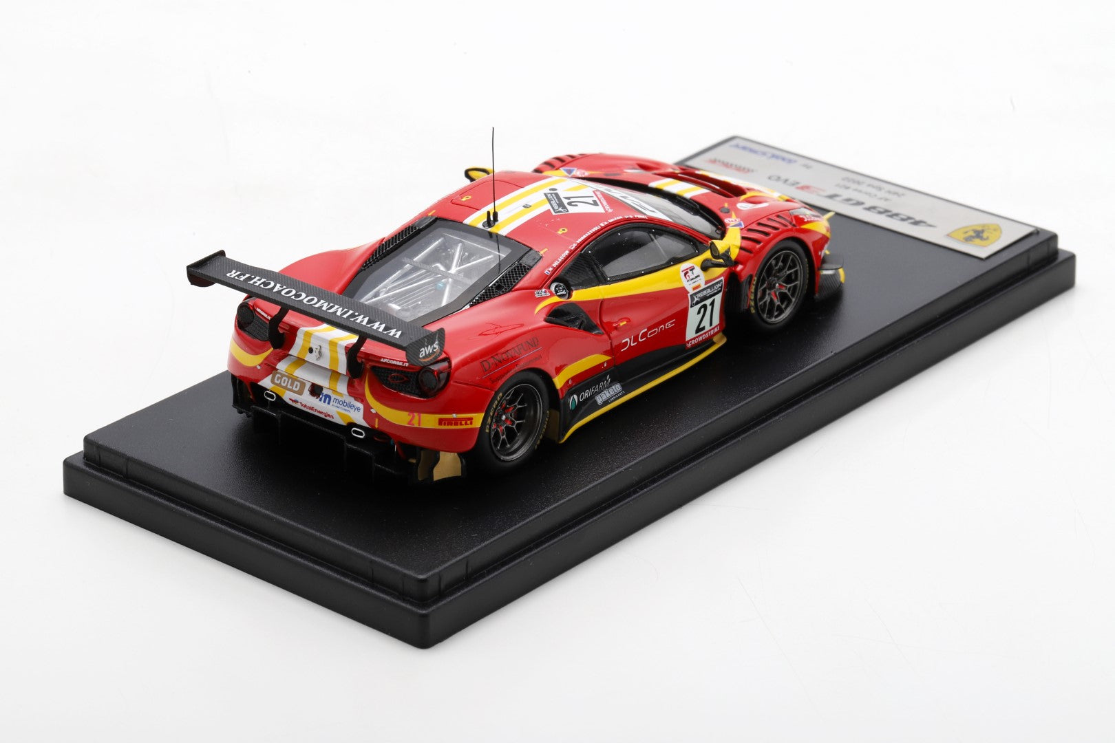 Ferrari 488 GT3 #21 AF Corse 24H Spa 2022 Delacour/Sbirrazzuoli/Balzan/Perel 1:43 Scale Looksmart Resin Model Car