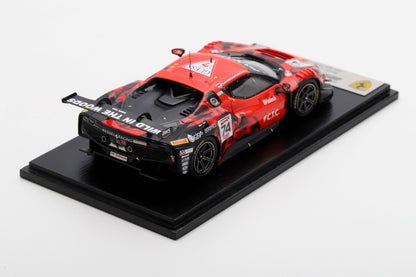 Ferrari 296 GT3 #74 Kessel Racing 24H Spa 2024 Hartshorne/Tuck/Hull/Bell 1:43 Scale Looksmart Resin Model Car