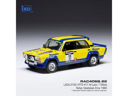 Lada 2105 VFTS #11 Barum Team Valasskaa Zima 1984 Lank/Milos 1:43 Scale IXO Diecast Model Car-IXO-Diecast Model Centre