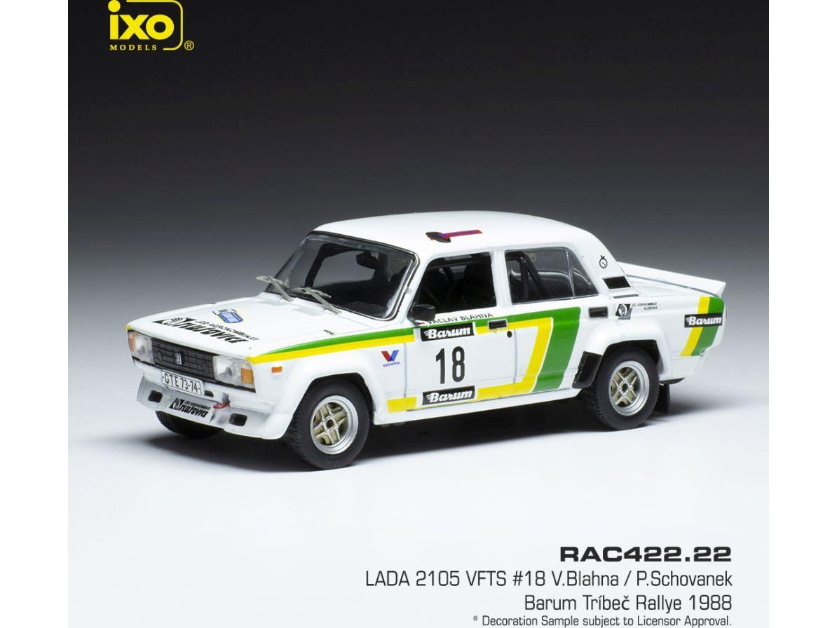 Lada 2105 VFTS #18 Tribec Rally 1988 V.Blahna/P.Schovanek 1:43 Scale IXO Diecast Model Car-IXO-Diecast Model Centre
