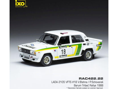 Lada 2105 VFTS #18 Tribec Rally 1988 V.Blahna/P.Schovanek 1:43 Scale IXO Diecast Model Car-IXO-Diecast Model Centre