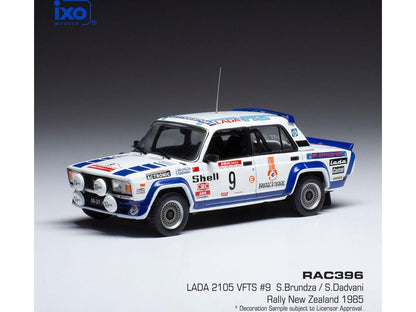 Lada 2105 VFTS #9 Rallye WM Rallye Neuseeland 1985 S.Brundza/S.Dadvani 1:43 Scale IXO Diecast Model Car-IXO-Diecast Model Centre