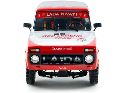Lada Niva White #763 M.Jacober/S.Miljic Dakar Classic 2022 1:18 Scale Solido Diecast Model Car-Solido-Diecast Model Centre