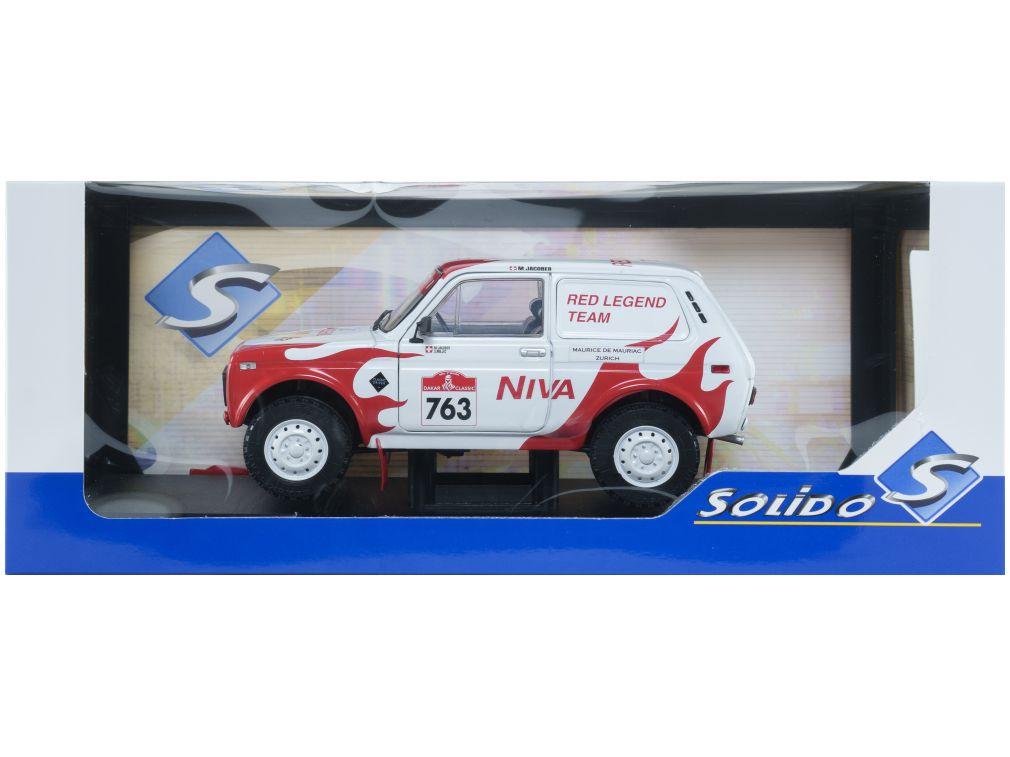 Lada Niva White #763 M.Jacober/S.Miljic Dakar Classic 2022 1:18 Scale Solido Diecast Model Car-Solido-Diecast Model Centre