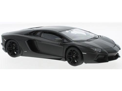 Lamborghini Aventador LP 700-4 Matt Black 1:24 Scale Welly Diecast Model-Welly-Diecast Model Centre