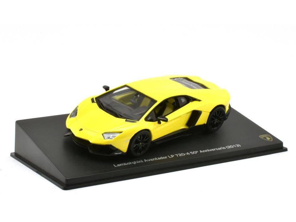 Lamborghini Aventador LP 720-4 50th Anniversary 2013 - Yellow 1:43 Scale Unbranded Diecast Model Car-Unbranded-Diecast Model Centre