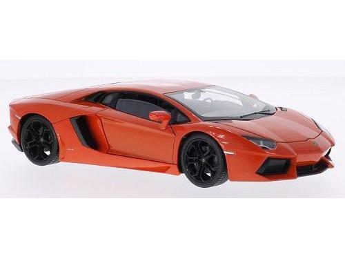 Lamborghini Aventador LP700-4 Orange 1:24 Scale Welly Diecast Model-Welly-Diecast Model Centre