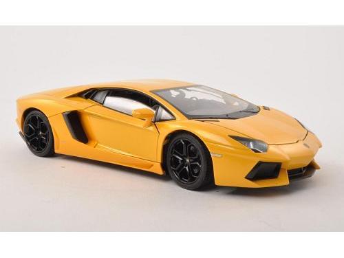 Lamborghini Aventador LP700-4 Yellow 1:24 Scale Welly Diecast Model-Welly-Diecast Model Centre