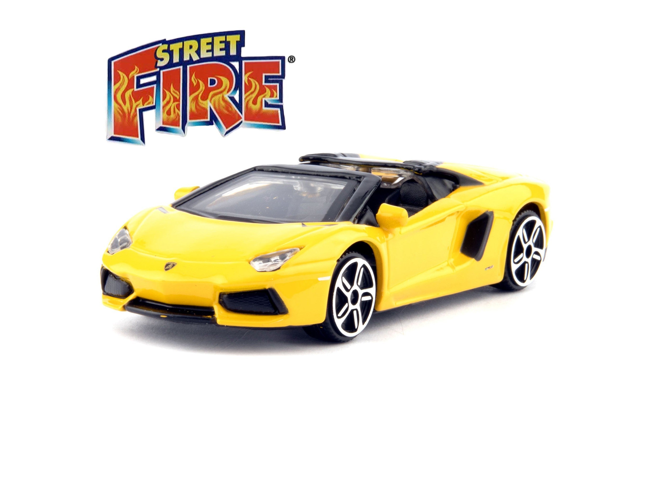 Lamborghini Aventador Roadster 2013 yellow - 1:43 Scale Toy Car-Bburago-Diecast Model Centre