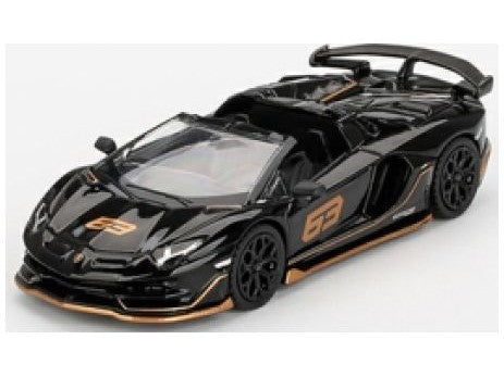 Lamborghini Aventador SVJ 63 Roadster Nero Aldebaran - 1:64 Scale Model Car-MINI GT-Diecast Model Centre