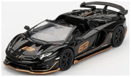 Lamborghini Aventador SVJ 63 Roadster Nero Aldebaran (LHD) 1:64 Scale MINI GT Diecast Model-MINI GT-Diecast Model Centre