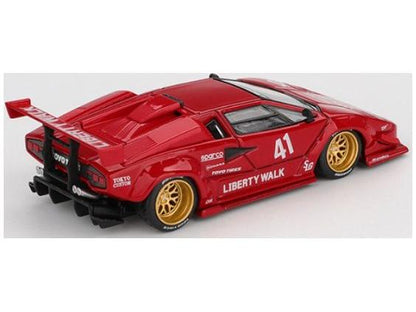 Lamborghini Countach LB-Works Red (LHD) 1:64 Scale MINI GT Diecast Model Car-MINI GT-Diecast Model Centre