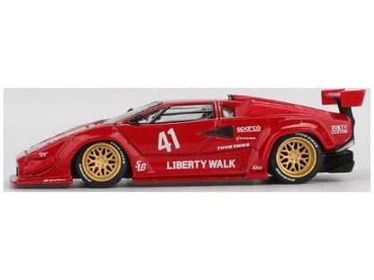 Lamborghini Countach LB-Works Red (LHD) 1:64 Scale MINI GT Diecast Model Car-MINI GT-Diecast Model Centre