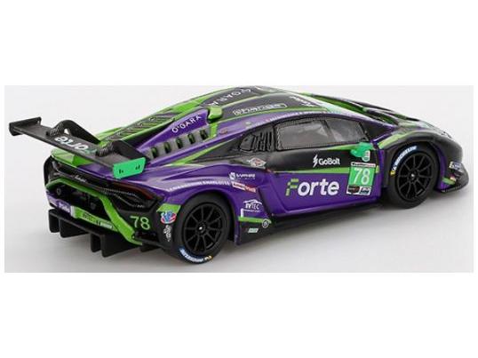 Lamborghini Huracan GT3 EVO2 #78 Forte Racing 2024 IMSA Daytona 24h (LHD) 1:64 Scale MINI GT Diecast Model Car-MINI GT-Diecast Model Centre