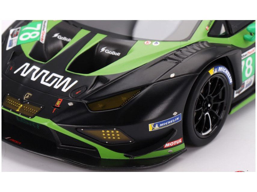 Lamborghini Huracan GT3 EVO2 #78 Forte Racing IMSA Daytona 24H 2023 - 1:18 Scale Resin Model Car-TopSpeed-Diecast Model Centre