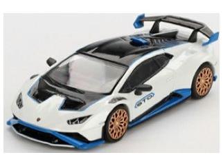 Lamborghini Huracan STO Bianco Asopo (LHD) (Blister Packaging) 1:64 Scale MINI GT Diecast Model-MINI GT-Diecast Model Centre