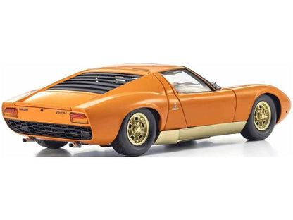 Lamborghini Miura P400 1968 Orange Gold 1:18 Scale Diecast Model Truck – Kyosho-Kyosho-Diecast Model Centre