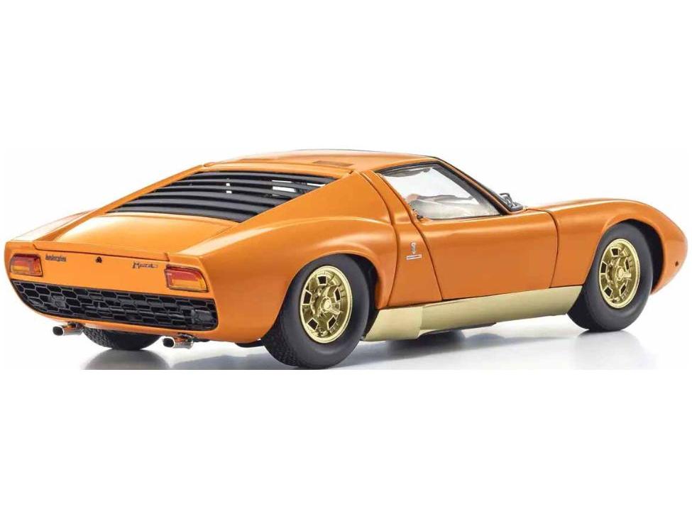 Lamborghini Miura P400 1968 Orange Gold 1:18 Scale Diecast Model Truck – Kyosho-Kyosho-Diecast Model Centre