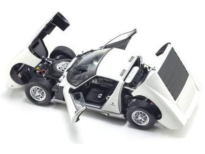 Lamborghini Miura P400 1968 White Silver 1:18 Scale Diecast Model Car – Kyosho-Kyosho-Diecast Model Centre