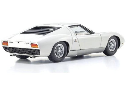 Lamborghini Miura P400 1968 White Silver 1:18 Scale Diecast Model Truck – Kyosho-Kyosho-Diecast Model Centre
