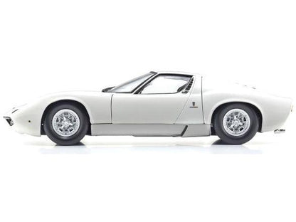 Lamborghini Miura P400 1968 White Silver 1:18 Scale Diecast Model Truck – Kyosho-Kyosho-Diecast Model Centre
