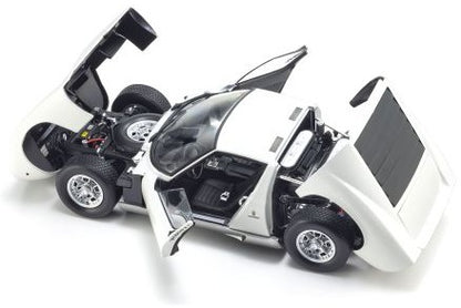 Lamborghini Miura P400 1968 White Silver 1:18 Scale Diecast Model Truck – Kyosho-Kyosho-Diecast Model Centre