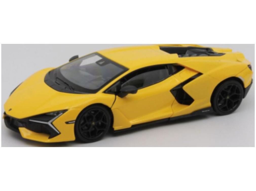 Lamborghini Revuelto Yellow/Black 1:24 Scale Welly Diecast Model Car-Welly-Diecast Model Centre