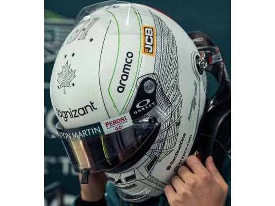 Lance Stroll Aston Martin Aramco Cognizant F1 Japanese GP 2023 - 1:5 Scale Replica Helmet-Spark-Diecast Model Centre