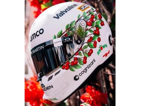 Lance Stroll F1 Canadian GP 2026 Helmet 1:5 Scale Resin Replica – Spark