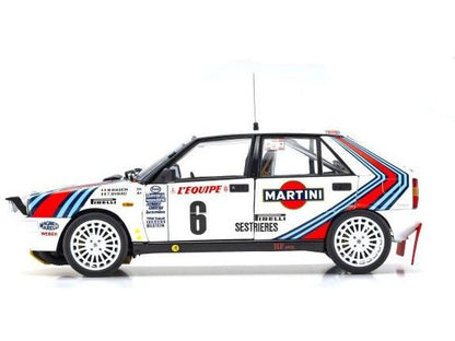 Lancia Delta HF 4WD Rally Monte Carlo 1987 Team Martini #6 1:18 Scale Diecast Model Car – Kyosho-Kyosho-Diecast Model Centre