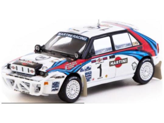 Lancia Delta HF Integrale Martini Racing #1 Safari Rally 1992 Kankkunen/Piironen 1:64 Scale Diecast Car – Tarmac Works-Tarmac Works-Diecast Model Centre